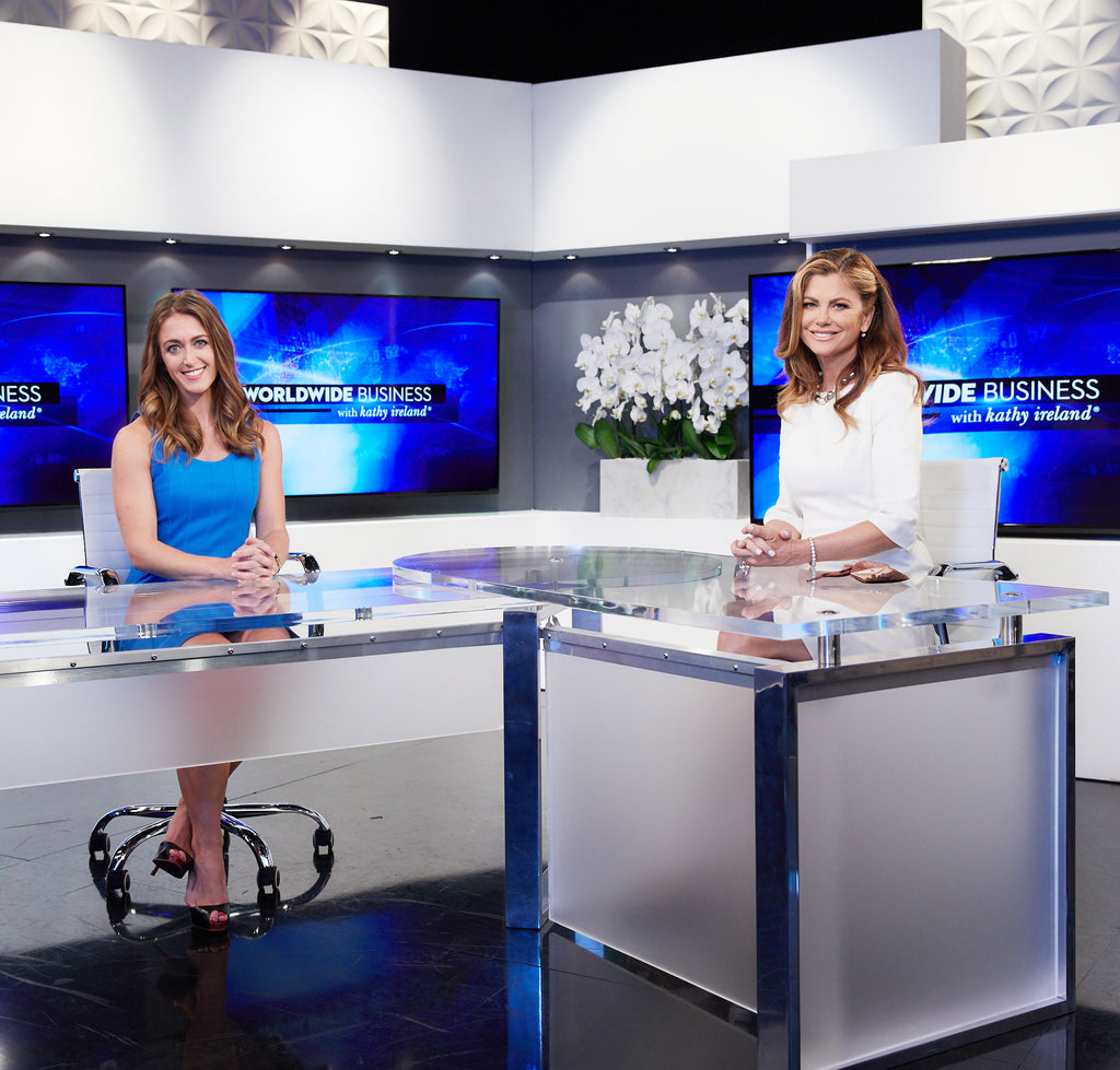 Interviewed by Kathy Ireland on TV!